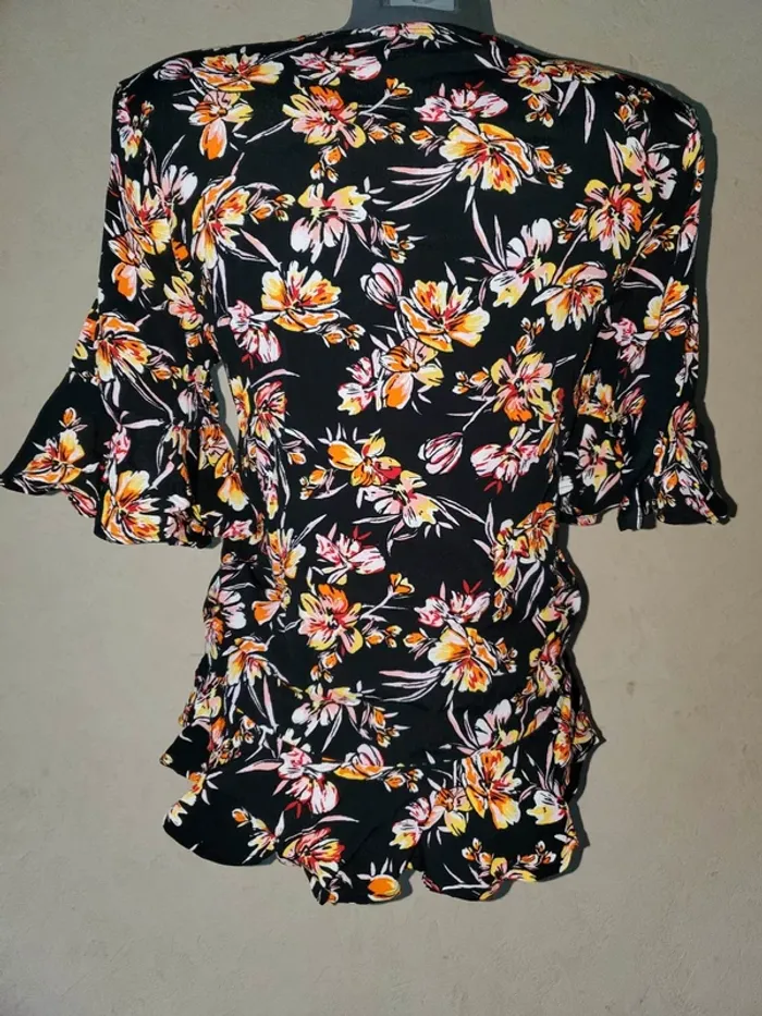 haut blouse chemise florale femme taille 36 H&M - photo numéro 7