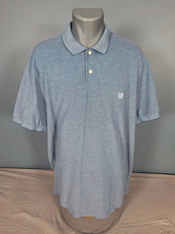 Polo manche courte chaps bleu - taille XL - homme brodé (463) - photo numéro 2