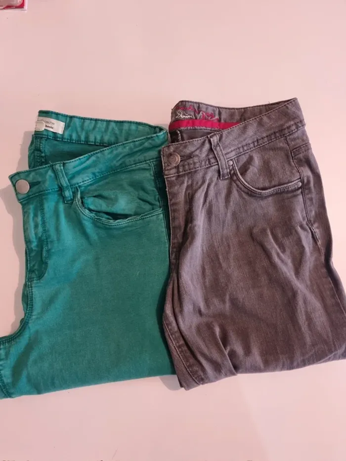Lot 2 jeans cache cache