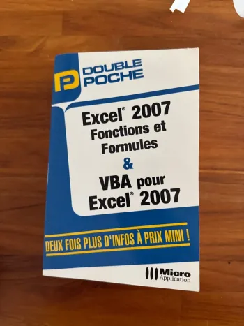 Livre Excel, 2007, fonction formule et VBA pour Excel, 2007