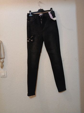 Jeans noir a strass neuf " daysie" taille M