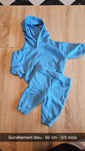 Ensemble jogging bleu