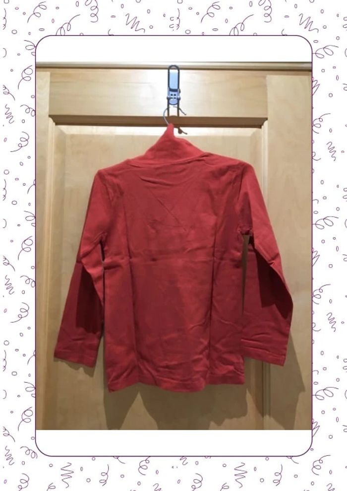 T-shirt col roulé rouge tape à l’œil - photo numéro 2