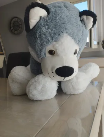 Grande peluche chien