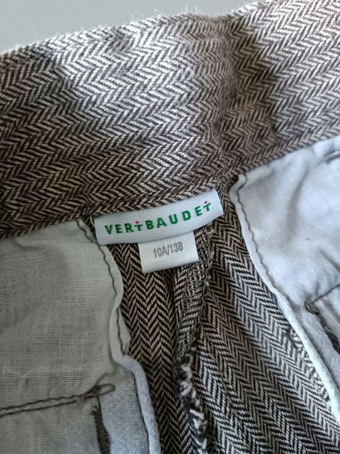 Pantalon gris Vertbaudet taille 10ans - photo numéro 2