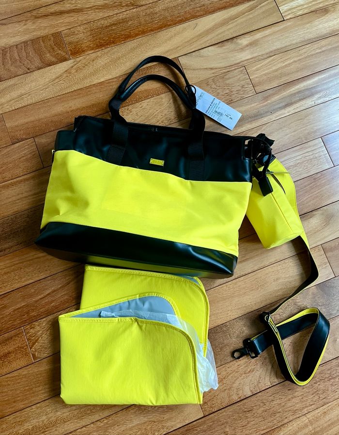 Sac à langer priam mios cybex mustard yellow jaune jamais utilisé - photo numéro 2