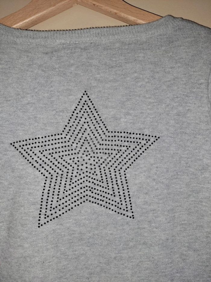 Pull sans manche gris fille 10 ans comme neuf biloo - photo numéro 5