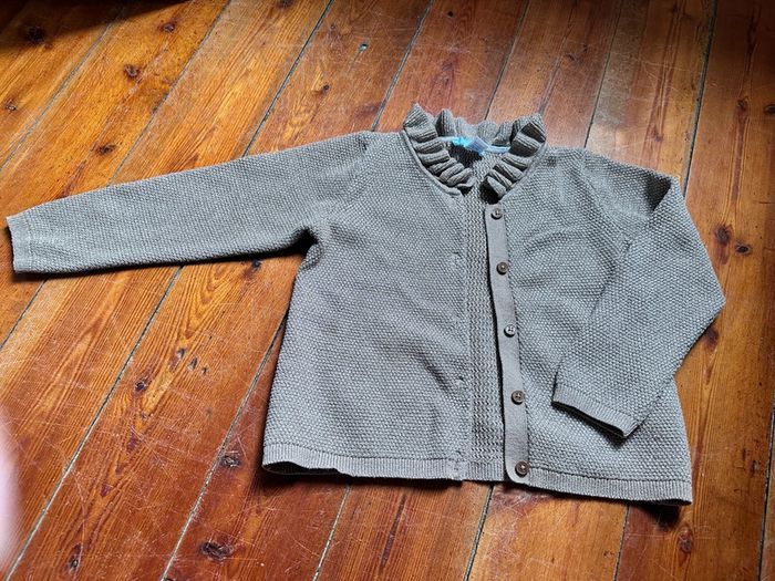Gilet obaibi marron doré 3a