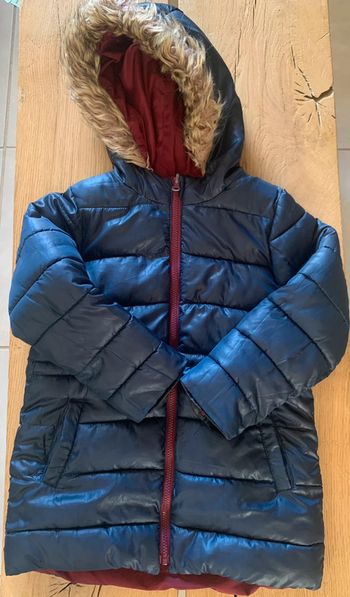 Manteau marine à capuche fille 8 ans Kiabi