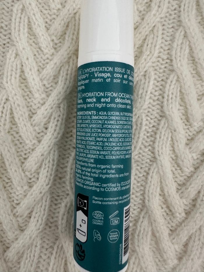 crème de Biarritz visage hydratation de Ocean Therapy 15 ml neuf avec étiquette acide hyaluronique - photo numéro 2