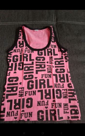 Débardeur rose girl Fun