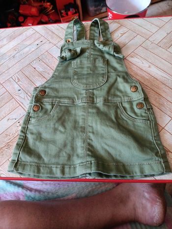 Robe style jean kaki tao 6 mois