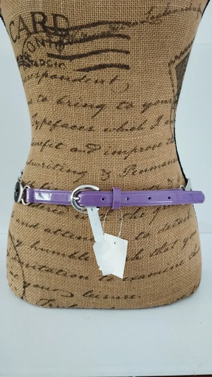 Ceinture violette argenté femme 85 cm - photo numéro 2
