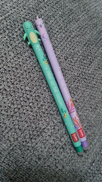 Legami Hippocampe + Tortue Under the Sea Limited Edition 2024 1ère Édition = 2 Stylos Effaçables