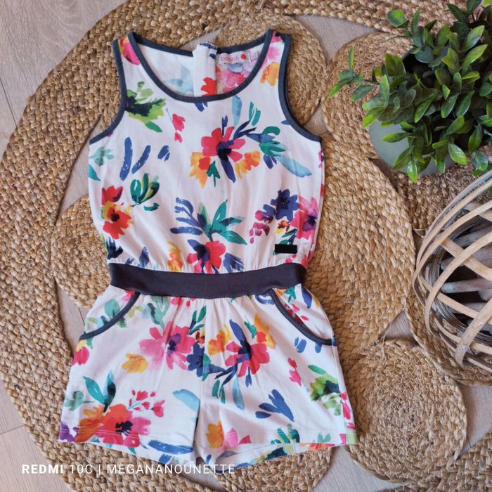 🌺 Combi‑short fleurie – 5 ans / 110 cm – Boboli – Très bon état - photo numéro 3