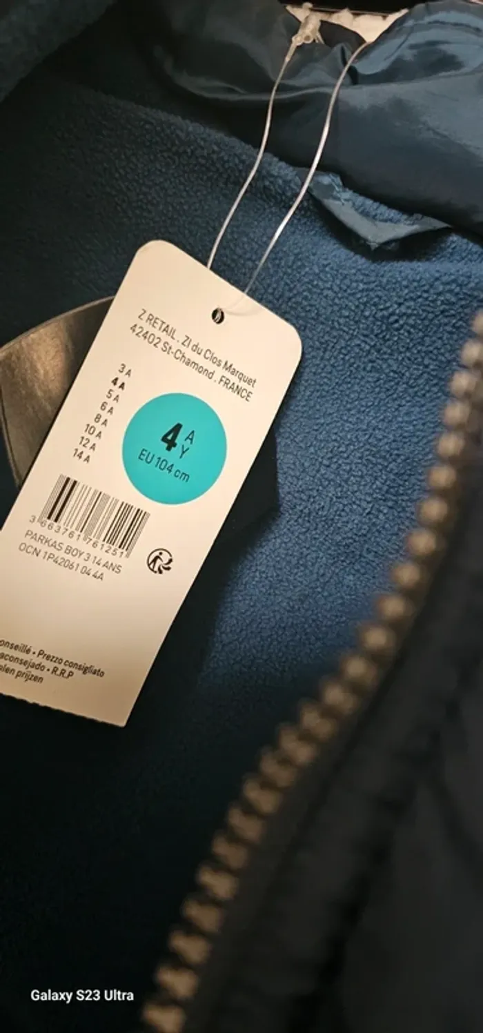 Manteau Doudoune Hiver 3 en 1 Déperlant Z Kids 4 ans - photo numéro 2