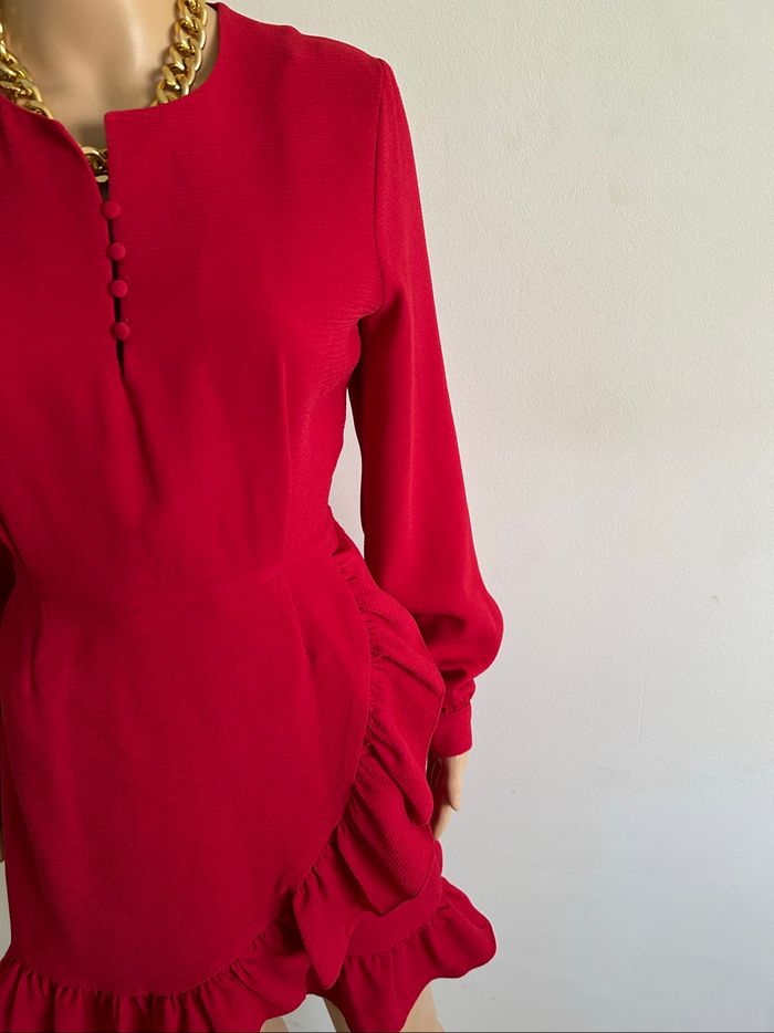 Robe rouge neuve à manches longues Karl Marc John taille S (valeur 119€) - photo numéro 4