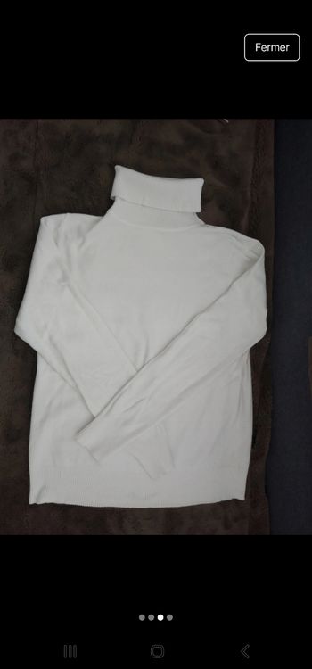 Pull col roulé