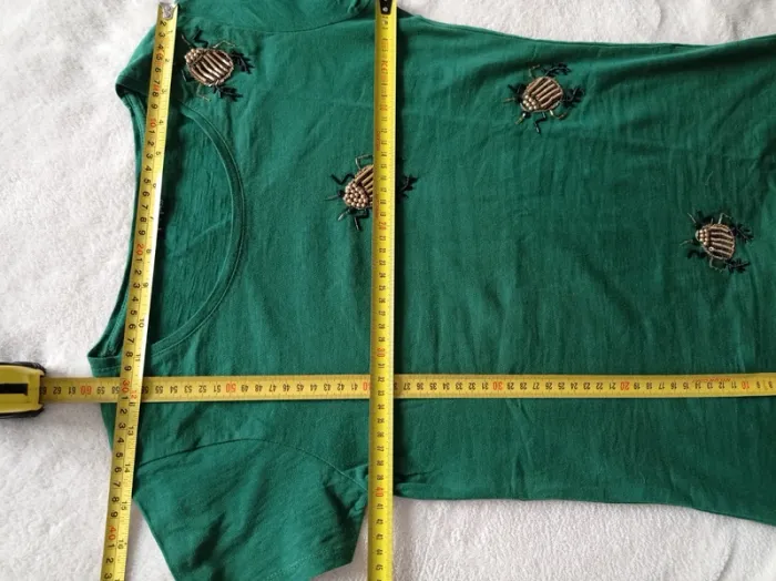 T-shirt verte et doré 3436 - photo numéro 7