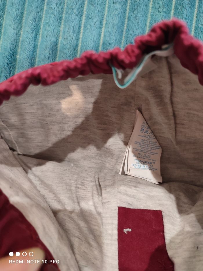 Pantalon fille rouge 6 mois - photo numéro 3