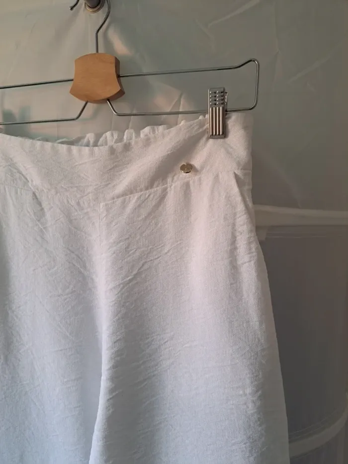 Pantalon blanc 3/4 large - photo numéro 5