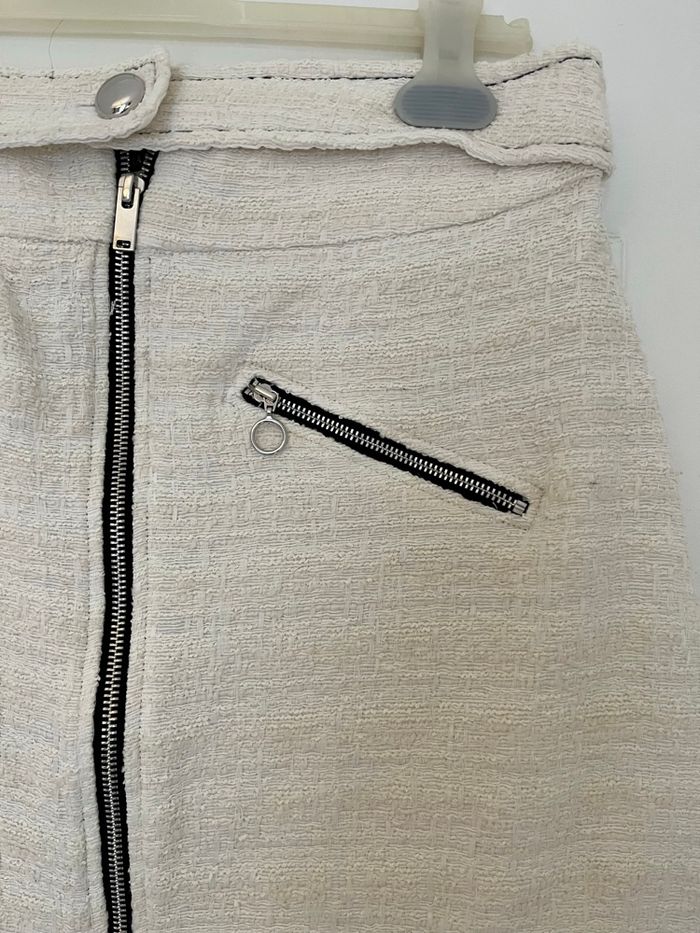 Jupe Zara - crème - bon état - taille L - photo numéro 3
