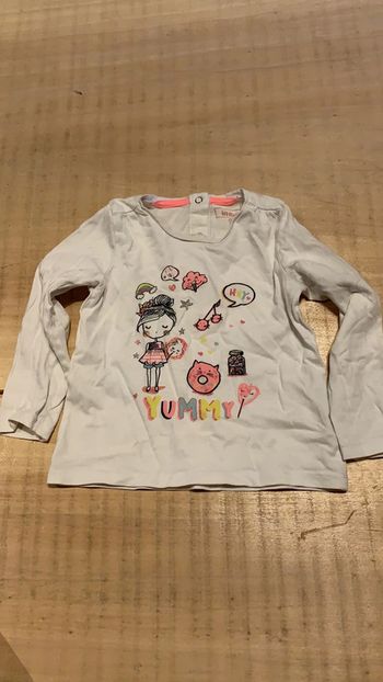 Tee shirt manche longue in extenso 36 mois