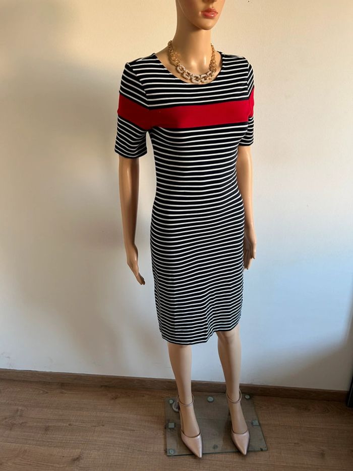 Robe rayée à manches courtes Esprit taille M jamais portée - photo numéro 4