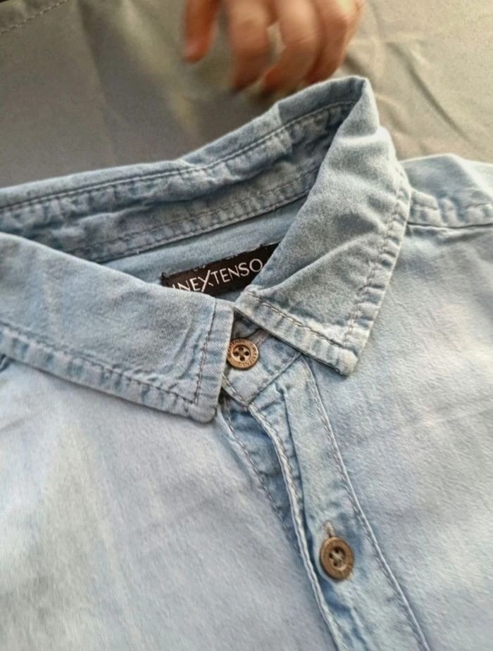 Chemisette en jean délavé - photo numéro 3