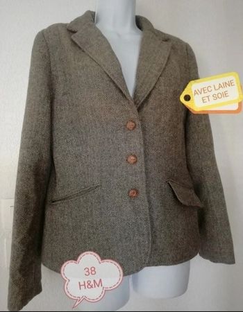 Veste laine soie femme 38