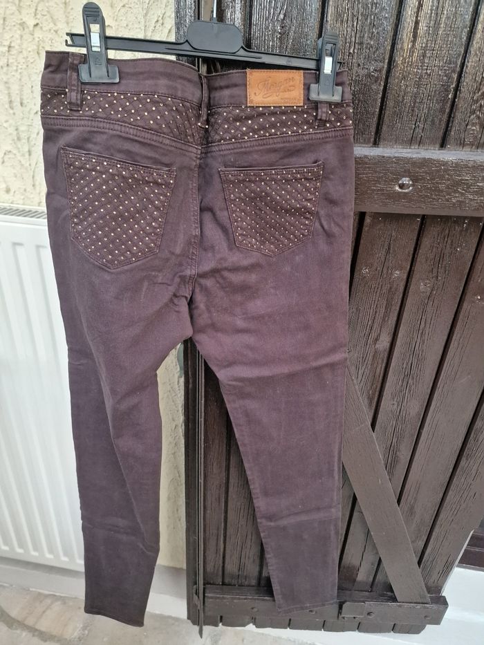 Jean Morgan marron taille 36 - photo numéro 3