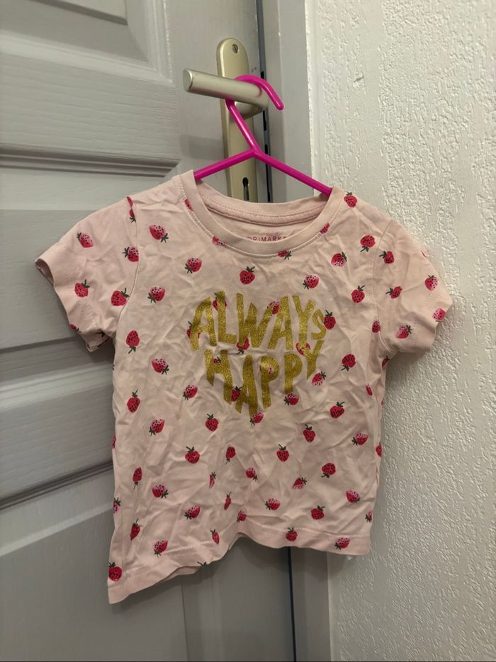 T-shirt manches courtes primark 2 ans