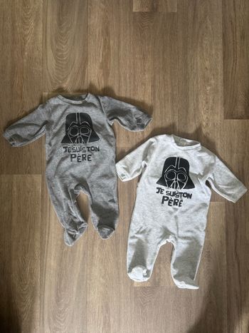 Lot de 2 pyjamas bébé taille 9 mois - Star Wars