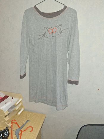 Chemise de nuit manches longues 38