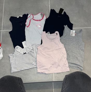 Lot de débardeurs / maillots de corps 6 ans h&m