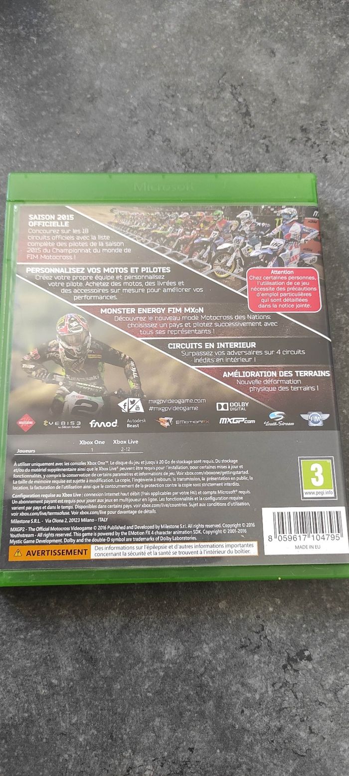 Jeu Xbox one MXGP2 - photo numéro 2
