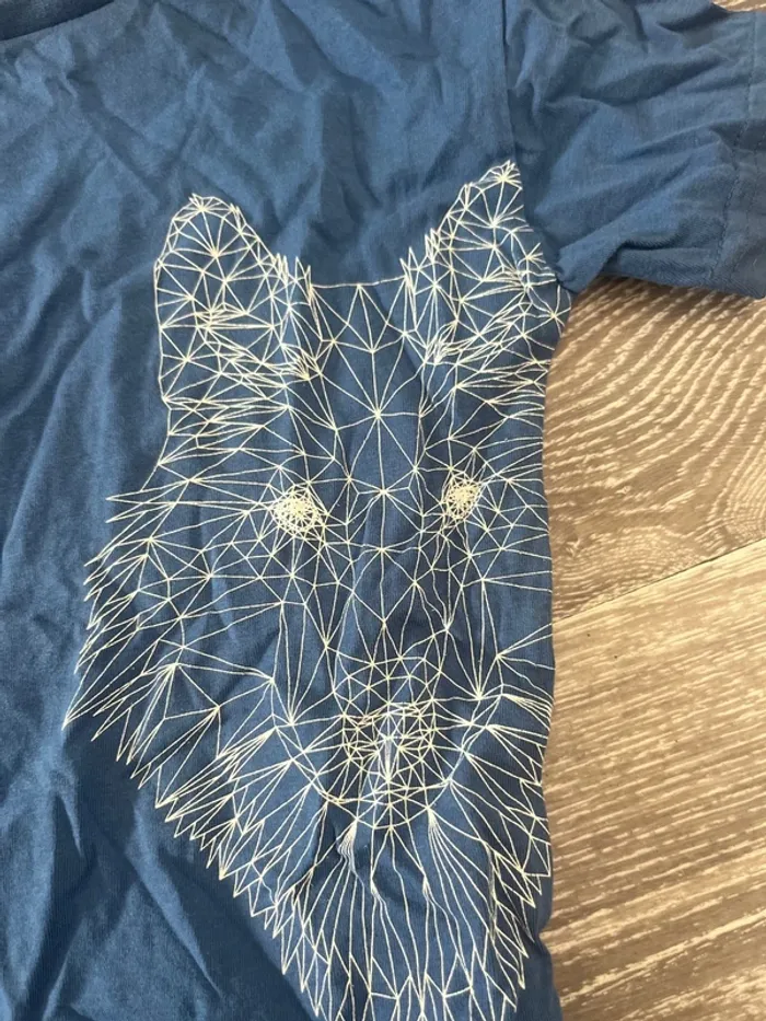Tee shirt loup verbaudet 3 ans neuf - photo numéro 2