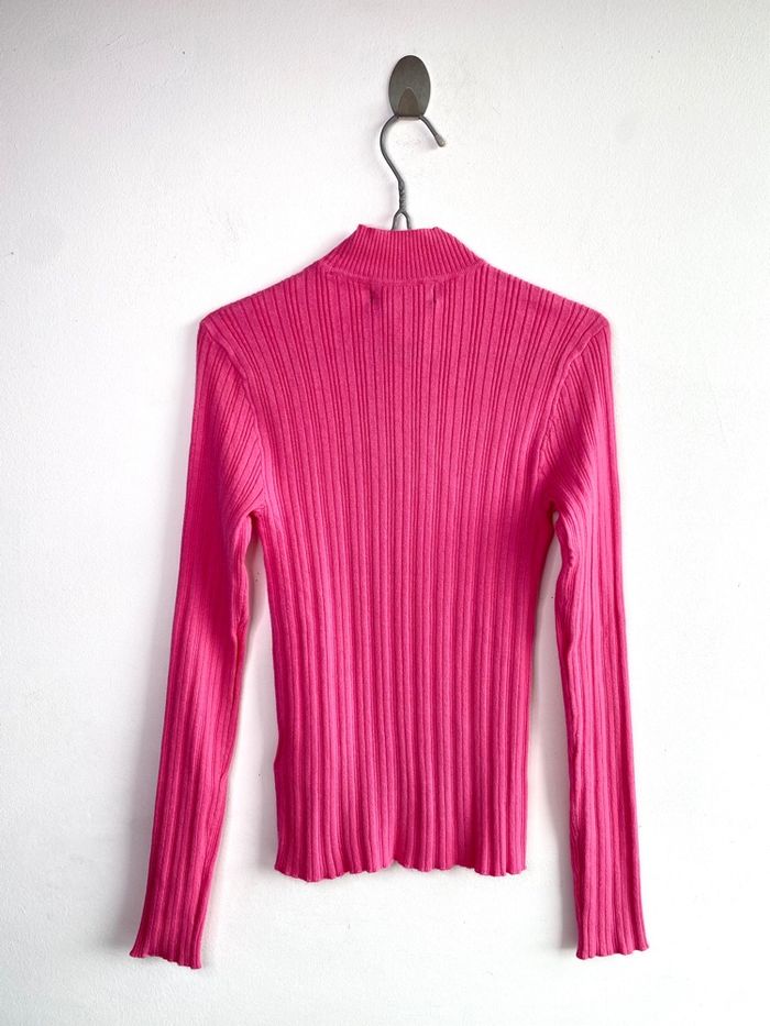 Pull côtelé rose fuchsia New Yorker - photo numéro 3