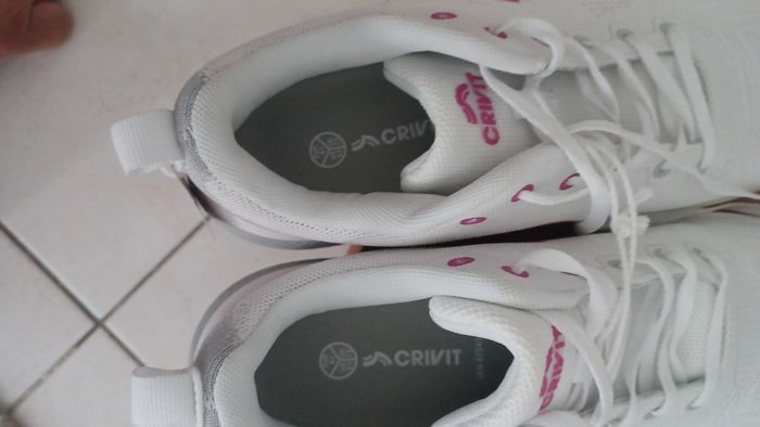 Chaussure de course premium femme 41 neuf blanc et rose - photo numéro 5