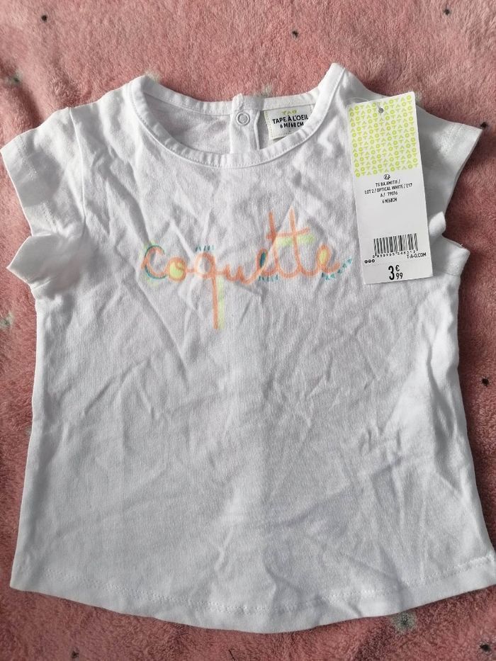 T-shirt bébé fille 6 mois
