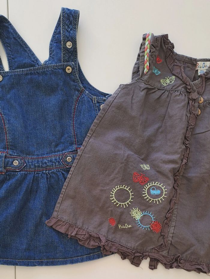 Lot de 2 robes filles 9 mois