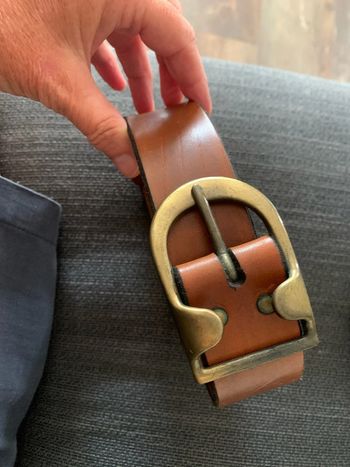 Ceinture cuir brune