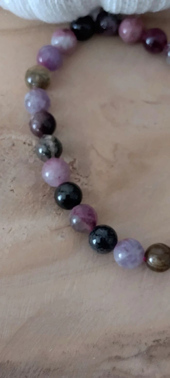 Bracelet tourmaline rose - photo numéro 3