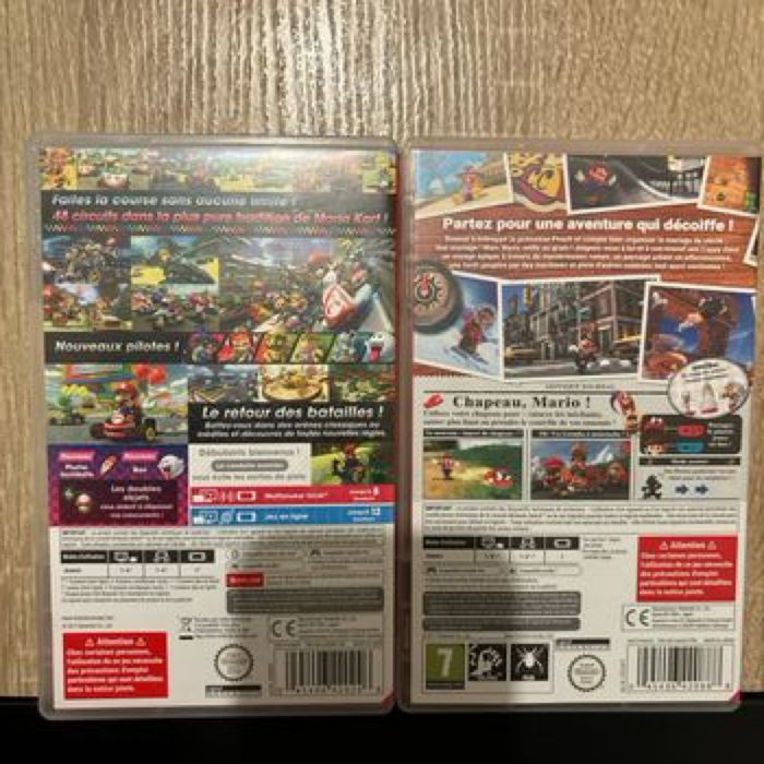 Lot jeux Mario odyssey et Mario kart switch - photo numéro 3
