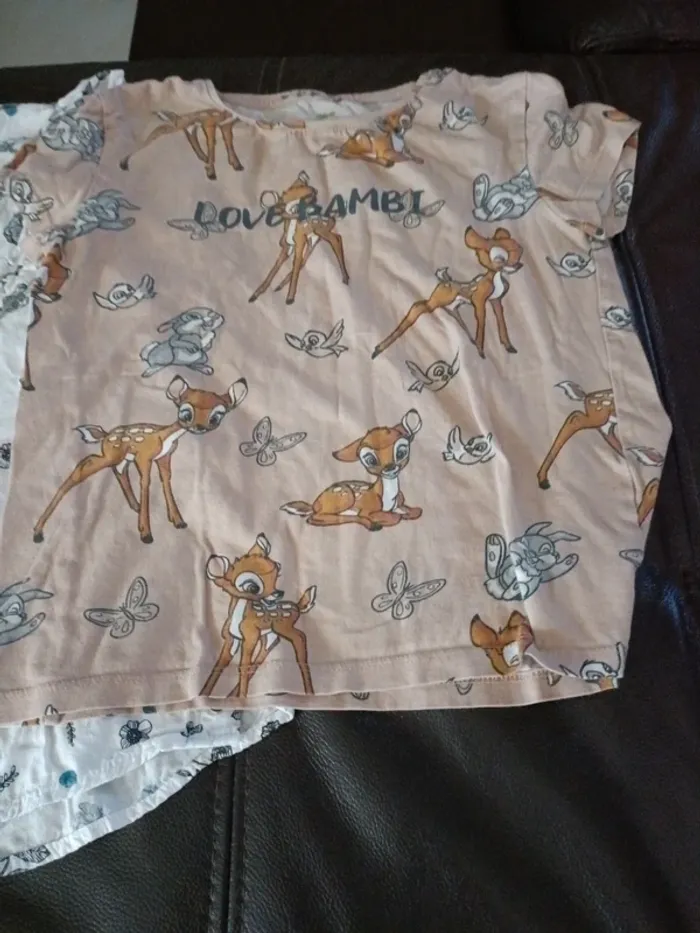 Lot tee-shirt 10 ans Bambi adidas orchestra - photo numéro 7