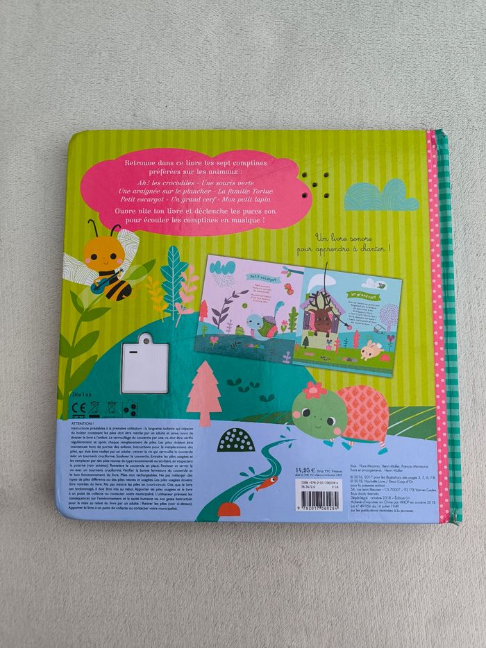 Livre sonore Mes comptines animaux - photo numéro 3