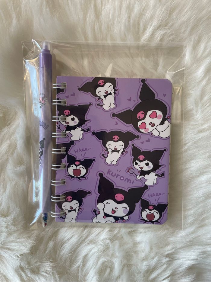 Carnet + stylo kuromi