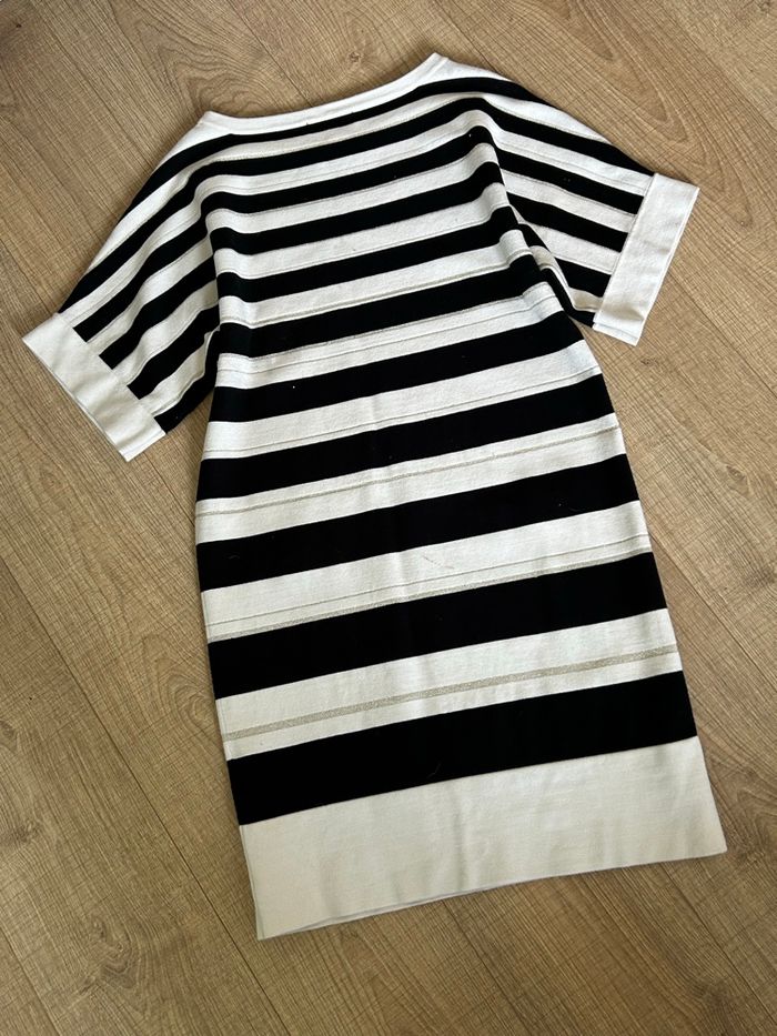 Robe pull beige et noire Morgan taille M bon état (léger défaut) - photo numéro 8
