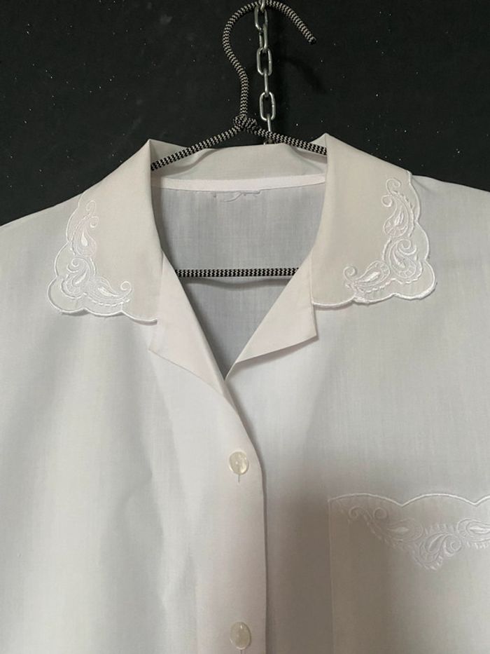 Chemisier col et poche brodé 38/40/42 voir mensurations - photo numéro 5