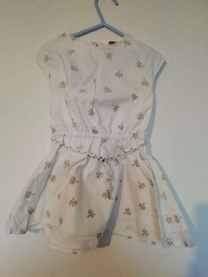 robe tape à l’œil motif palmier  pour fille 2 ans - photo numéro 2